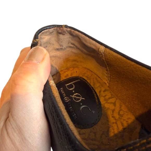 Black Pebble Leather Slip On Shoe Booties - Picture 7 of 16